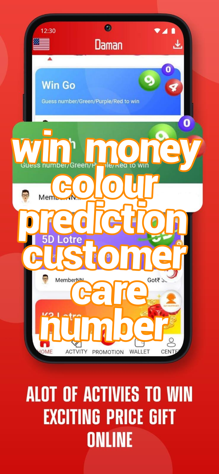 win money colour prediction customer care number Screenshots